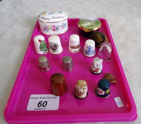 A commemorative enamel pill box, marking Queen Elizabeth II 60th Birthday,