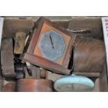 A quantity of mid-20th century and later mantel and wall clocks.