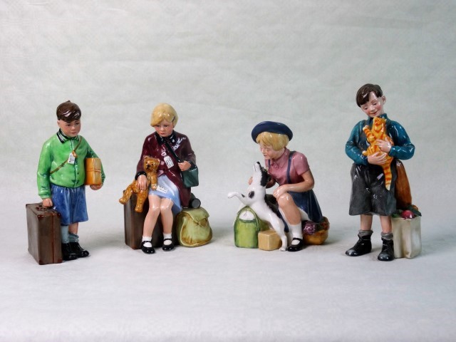 A set of four Royal Doulton figures, modelled by Adrian Hughes, from a limited edition set of 9500,