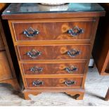 A small reproduction four drawer chest, 44cm wide.