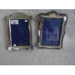 Two 20th century silver photo frames, various dates and makers.