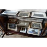 A quantity of framed photographs and prints,