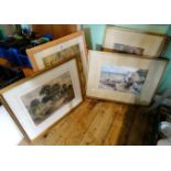 A quantity of pictures and prints, various sizes and mediums, each framed and glazed.