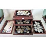 A five drawer coin collector's cabinet,