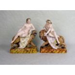 A pair of late 19th century John Bevington figure groups,