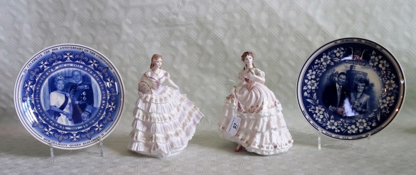 Two Royal Worcester figurines, 'The Fairest Rose' and 'Belle of the Ball',