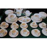 An extensive J & G Meakin Trend pattern dinner service, to include: covered tureens, dinner plates,