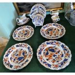 A quantity of Booth's Dovedale pattern tableware, to include: dinner plates, side plates, saucers,