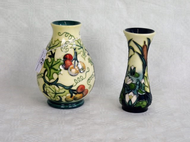 Two contemporary Moorcroft vases,