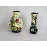 Two contemporary Moorcroft vases,