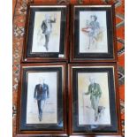 A set of four limited edition prints after Tim Holder, each of Prime Ministers,