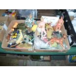 A good quantity of 1960's and later vintage Action Man figures and accessories,