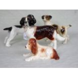 A Sylvac model of a recumbent spaniel numbered 114, 16cm wide,