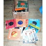 A quantity of 45rpm 7" vinyl singles, to include examples by: Bobby Vee, The Tremeloes,