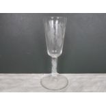 A 19th century wine glass,