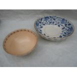 Two 1940s HJ Wood Bursleyware bowls,