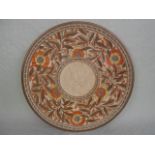 A 1940s monumental Woods wall plaque, an unrecorded pattern by Charlotte Rhead,