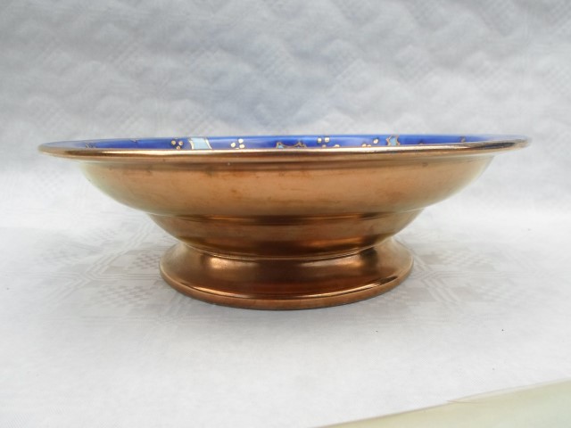 A 1920s Burgess & Leigh (Burleigh Ware) ribbed bowl, - Image 2 of 3