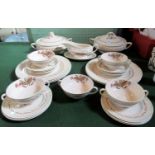 A Royal Doulton Woodland pattern part-dinner service, no.