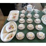A mixed lot to include a Spanish part-tea service and Royal Worcester Evesham pattern tableware.