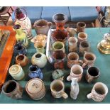 A quantity of late 20th century studio pottery, to include examples by: Honiton, Tre Mar,