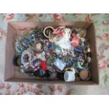 A large quantity of costume jewellery, to include: necklaces, bangles, bracelets and other items.