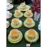 A 'Queen Anne' fine bone china part-tea service, comprising: six trios, sandwich plate,