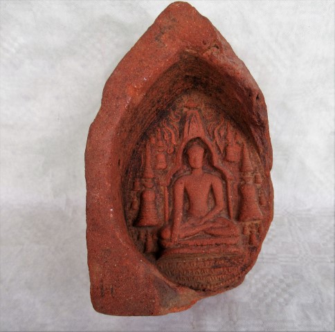 A Burmese Votive plaque of Buddha, circa 11th/12th century,