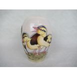 A contemporary Moorcroft vase, designed by Kerry Goodwin, in the Spring Ducklings pattern,