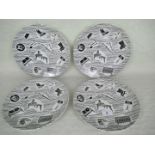 Four Ridgway Homemaker dinner plates, each 25.5cm diameter.