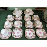 A Wellington China part-tea service, circa 1930's, to include: nine trios,