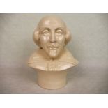 A Peggy Davies/Kevin Francis ceramic bust of William Shakespeare, modelled by Ray Noble, 55/100, 26.