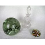 A large Victorian clear glass dump,