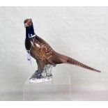 A Copenhagen B & G figure of a cock pheasant.