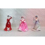 Three Francesca bone china figurines, including: Jessica, Eugenie and Lavinia.