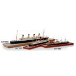 A 1/12IN:1FT SCALE WATERLINE MODEL OF R.M.S. CARPATHIA