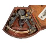 A 6¼IN. VERNIER SEXTANT BY CRICHTON & SON, LONDON, CIRCA 1860