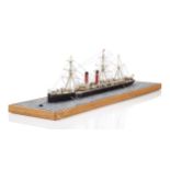 A 1/24IN:1FT SCALE WATERLINE MODEL OF R.M.S. SERVIA