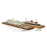 A 1:48 SCALE WATERLINE MODEL OF R.M.S. BLACK PRINCE