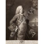 A COLLECTION OF EARLY TO MID-18TH CENTURY NAVAL PORTRAIT MEZZOTINTS