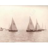 A COLLECTION OF LOOSE PHOTOGRAPHS OF SOLENT RACING YACHTS AND DINGHIES, CIRCA 1930