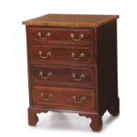 Georgian style inlaid side cabinet H32"" W24"" D19"" Provenance: Made in the cabinetshop of Charlton