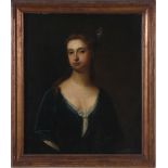 British school, 18th century PORTRAIT OF A LADY oil on canvas, framed, unsigned H30" W25"