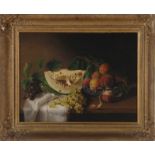 Rubens Peale (attributed to) (Pennsylvania, 1784-1865) STILL LIFE WITH FRUIT (Watermelon and