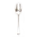 George I silver stuffing spoon, Richard Edwards London dated 1717, Hanoverian pattern and with