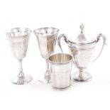 Collection silver trophies, presented to Arturo Peralta Ramos 1961 Cartier "Dadsmanship" sterling