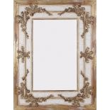 Continental style giltwood and painted mirror, John Richard H72" W54" Provenance: South Carolina