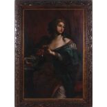 British school, 18th/19th century SOPHONISBA RECEIVING THE POISON CUP oil on canvas, framed,