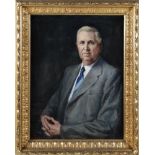 American school, first half 20th century PORTRAIT OF DUVAL M. LAMOIN (age 62) oil on canvas, framed,