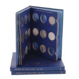 Coins: US Morgan silver dollars in Whitman album 1879, 1880-S, 1881-S, 1882-S, 1883, 1883-O, 1884,